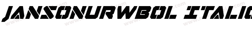 JansonURWBol Italic字体转换